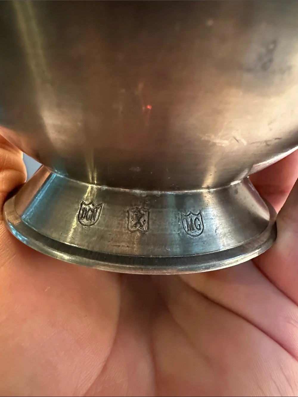 Classic Pewter Silver Decorative Vase